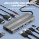HUB USB Zenwire HUB USB-C 10w1 Display Port 1.4 HDMI 2.1 8K 4K 120Hz 60Hz Full HD 144Hz USB 3.0 SD Power Delivery 100W Macbook M1 M2 Zenwire 5