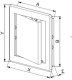 AWENTA Drzwiczki rewizyjne plastikowe 150x200 satyna srebrna Awenta DT11SS 14