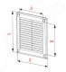 AWENTA Kratka wentylacyjna Awenta TRU2BR 150x150mm TUS. brązowa 1