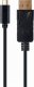 Kabel USB Gembird USB-C - DisplayPort 2 m Czarny (A-CM-DPM-01) 1