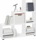 vidaXL vidaXL Regał schodkowy, biały o wysokim połysku, 107 cm 3