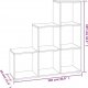 vidaXL vidaXL Regał schodkowy, biały o wysokim połysku, 107 cm 6