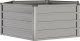 vidaXL vidaXL Donica ogrodowa, szara, 129x129x45 cm, wzmocniona stal 1