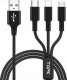 Kabel USB Topk Kabel 3w1 Micro USB / USB C / iPhone Ładowarka 9