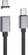 Kabel USB Topk USB-C - Magnetyczne 1.5 m Czarny (AN64) 2