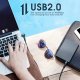Kabel USB Topk USB-C - USB-C 1.5 m Czarny (AN62) 4