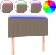 vidaXL vidaXL Zagłówek do łóżka z LED, taupe, 80x5x78/88 cm, tkanina 2