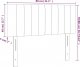 vidaXL vidaXL Zagłówek do łóżka z LED, taupe, 80x5x78/88 cm, tkanina 6