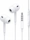 Słuchawki Topk Słuchawki przewodowe z mikrofonem F05 białe 1