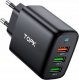 Ładowarka Topk Ładowarka sieciowa 3xUSB 30W Szybkie ładowanie QC3 1