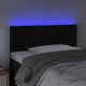 vidaXL vidaXL Zagłówek do łóżka z LED, czarny, 90x5x78/88 cm, aksamit 3
