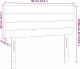vidaXL vidaXL Zagłówek do łóżka z LED, czarny, 90x5x78/88 cm, aksamit 6