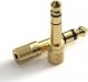 Adapter AV Jack 3.5mm - Jack 6.3mm złoty (QG-AU10) 1