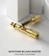 Adapter AV Jack 3.5mm - Jack 6.3mm złoty (QG-AU10) 1