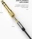 Adapter AV Jack 3.5mm - Jack 6.3mm złoty (QG-AU10) 2