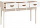 vidaXL Stolik konsolowy, biały, 114 x 40 x 75 cm, lite drewno sosnowe 4