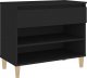 vidaXL vidaXL Szafka na buty, czarna, 70x36x60 cm, materiał drewnopochodny 1