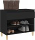 vidaXL vidaXL Szafka na buty, czarna, 70x36x60 cm, materiał drewnopochodny 3