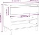 vidaXL vidaXL Szafka na buty, czarna, 70x36x60 cm, materiał drewnopochodny 9