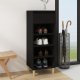 vidaXL vidaXL Szafka na buty, czarna, 40x36x105 cm, materiał drewnopochodny 1