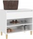 vidaXL vidaXL Półka na buty, biały, 70x36x60 cm, materiał drewnopochodny 3
