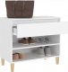 vidaXL vidaXL Półka na buty, biały, 70x36x60 cm, materiał drewnopochodny 4