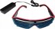 OEM ŚWIECĄCE OKULARY LED (2 KOLORY) PINK-BLUE / RÓŻOWO-NIEBIESKI 1