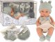 LeanToys Lalka Słodki Bobas Sweter Czapeczka Zielona 30 cm 1