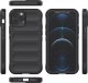 4kom.pl Magic Shield Case etui do iPhone 12 Pro elastyczny pancerny pokrowiec ciemnoniebieski 24