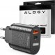 Ładowarka Alogy Ładowarka sieciowa Alogy szybka USB + USB-C Type C QC 3.0 PD 20W Czarna + Kabel USB-C 1
