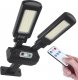 Maclean Solarna lampa uliczna LED z czujnikiem ruchu i pilotem Maclean IP54, 5W, 2x450lm, 6500K, Li-ion 2400 mAh, 3 tryby pracy MCE447 1