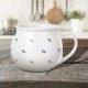 Orion Kubek z uchem ceramiczny biały MODROBILA 190 ml 2
