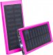 Latarka 4kom.pl PowerBank Solarny wodoodporny bank energii latarka LED ładowarka zewnętrzna Power Bank USB 20000mAh Różowy 1