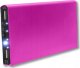 Latarka 4kom.pl PowerBank Solarny wodoodporny bank energii latarka LED ładowarka zewnętrzna Power Bank USB 20000mAh Różowy 3