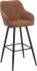 Beliani Zestaw 2 krzeseł barowych brązowy DARIEN! 3