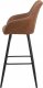 Beliani Zestaw 2 krzeseł barowych brązowy DARIEN! 5