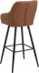 Beliani Zestaw 2 krzeseł barowych brązowy DARIEN! 6