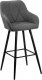 Beliani Zestaw 2 krzeseł barowych szary DARIEN! 3