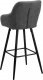 Beliani Zestaw 2 krzeseł barowych szary DARIEN! 6