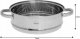 KingHoff PAROWNIK 24CM WKŁAD DO GOTOWANIA NA PARZE KINGHOFF KH-1536 3