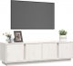 vidaXL vidaXL Szafka pod telewizor, biała, 140x40x40 cm, lite drewno sosnowe 4