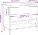 vidaXL vidaXL Szafka na buty, czarna, 70x36x60 cm, materiał drewnopochodny 9