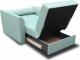 Platan MINI I sofa seledyn fotel rozkładany z pojemnikiem 2
