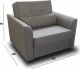 Platan MINI I sofa seledyn fotel rozkładany z pojemnikiem 6