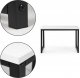 Biurko ModernHome Biało-Czarne 120 cm x 60 cm 3