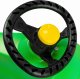 PrimeGarden Sportowe Sanki F1 CONTROL zielone z kierownicą 5