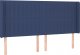 vidaXL vidaXL Zagłówek do łóżka z LED, niebieski, 183x16x118/128 cm, tkanina 3