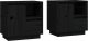 vidaXL vidaXL Szafki nocne, 2 szt., czarne, 50x34x50 cm, lite drewno sosnowe 2