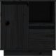 vidaXL vidaXL Szafki nocne, 2 szt., czarne, 50x34x50 cm, lite drewno sosnowe 7