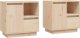 vidaXL vidaXL Szafki nocne, 2 szt., 50x34x50 cm, lite drewno sosnowe 1